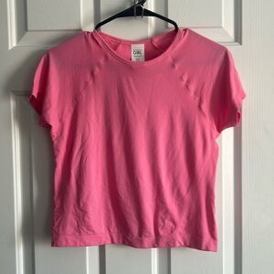 Athleta Girl Cropped Pink Tee Athleisure Size 16